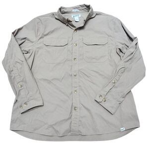 Duluth Trading Co Tan Men's DuluthFlex Dry On The Fly Standard Fit Shirt. Sz. XL